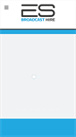 Mobile Screenshot of esbroadcasthire.com
